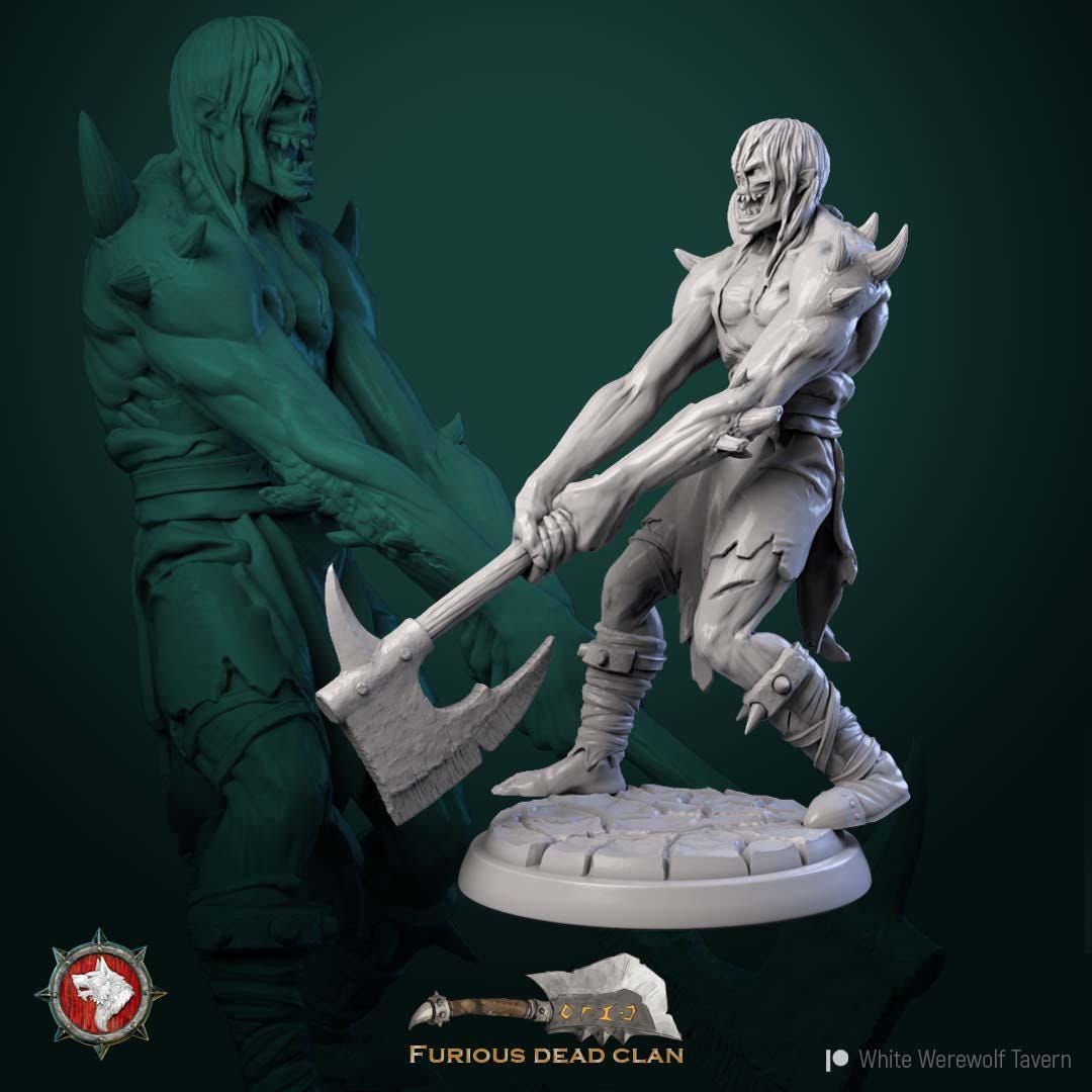 Corrupted Orcs from "Furious Dead Clan" by White Werewolf Tavern Miniatures