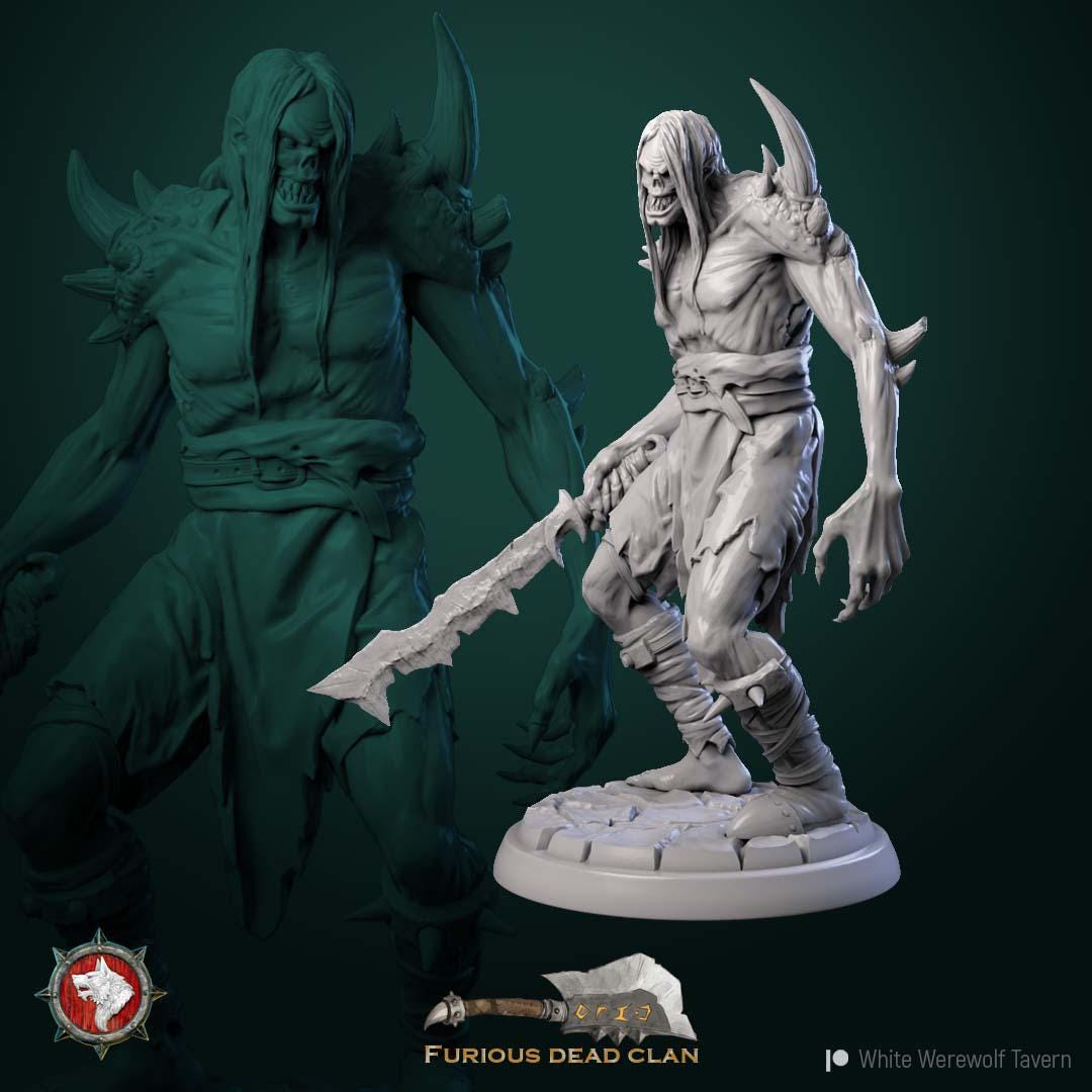 Corrupted Orcs from "Furious Dead Clan" by White Werewolf Tavern Miniatures