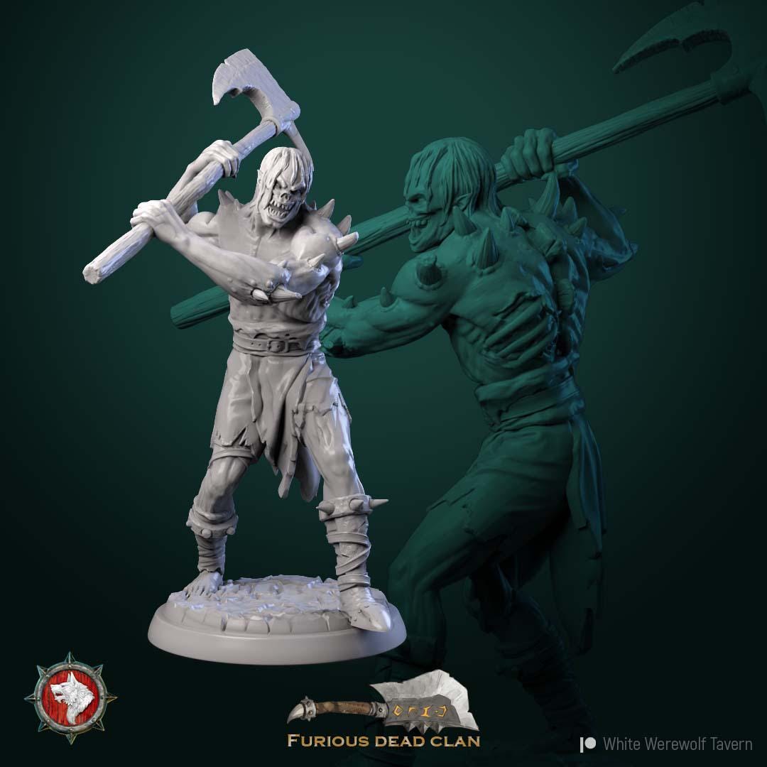 Corrupted Orcs from "Furious Dead Clan" by White Werewolf Tavern Miniatures
