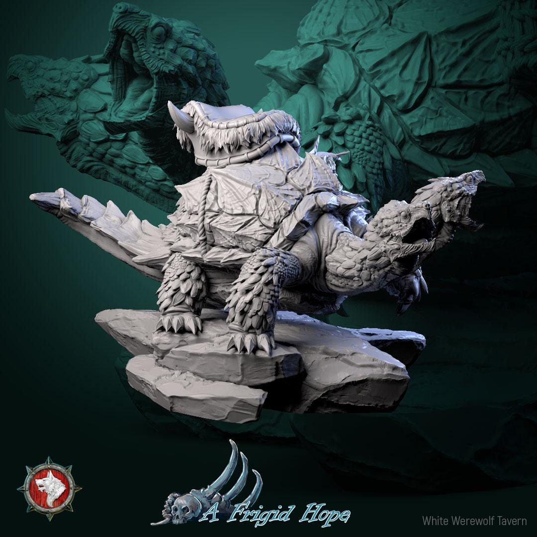 Turtle from "A Frigid Hope" by White Werewolf Tavern Miniatures