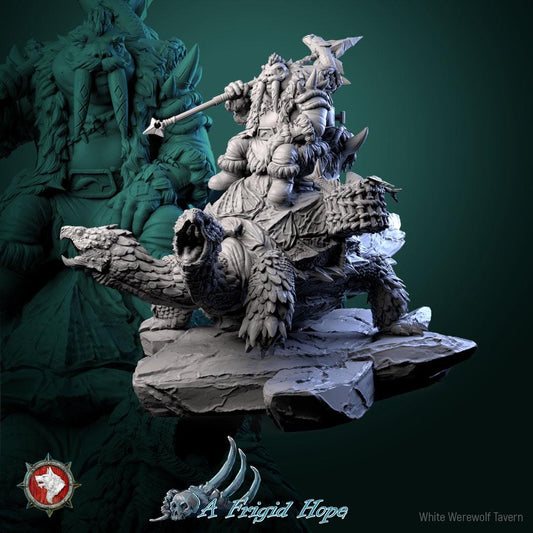 Bjorik, The Glacilal Nomad from "A Frigid Hope" by White Werewolf Tavern Miniatures