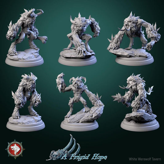 Winterbeasts from "A Frigid Hope" by White Werewolf Tavern Miniatures