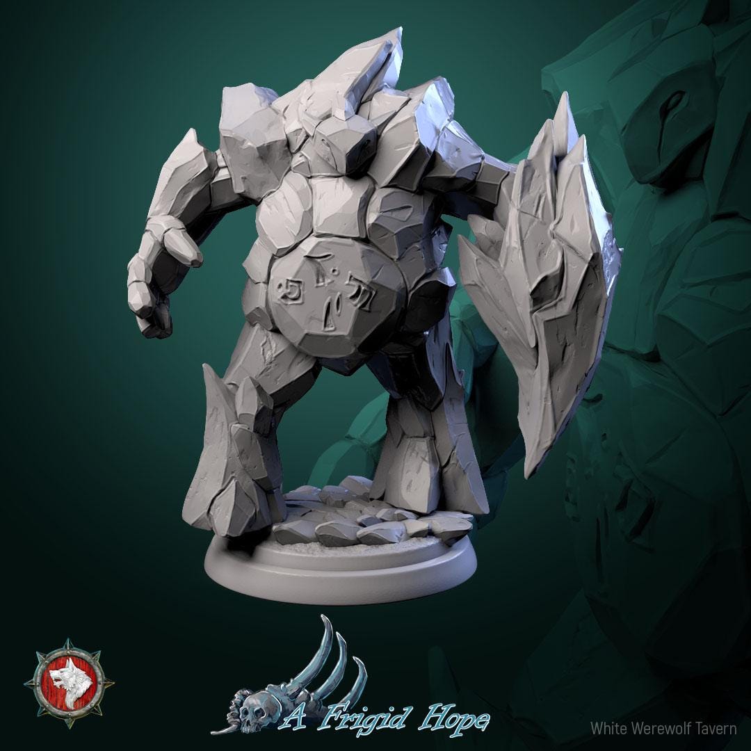 Crysalith Guardians from "A Frigid Hope" by White Werewolf Tavern Miniatures