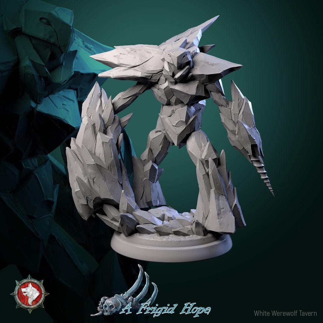 Crysalith Guardians from "A Frigid Hope" by White Werewolf Tavern Miniatures