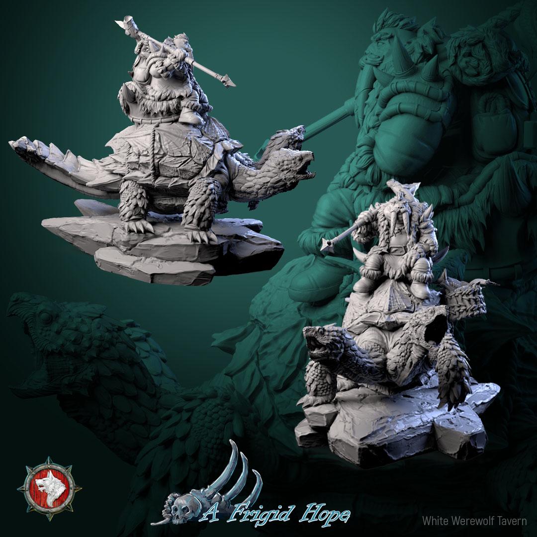 Bjorik, The Glacilal Nomad from "A Frigid Hope" by White Werewolf Tavern Miniatures