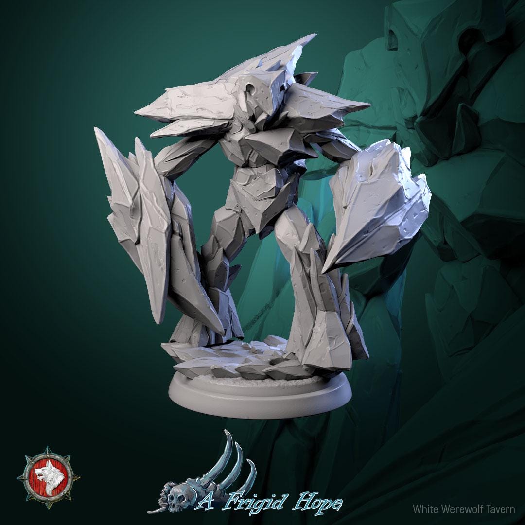 Crysalith Guardians from "A Frigid Hope" by White Werewolf Tavern Miniatures