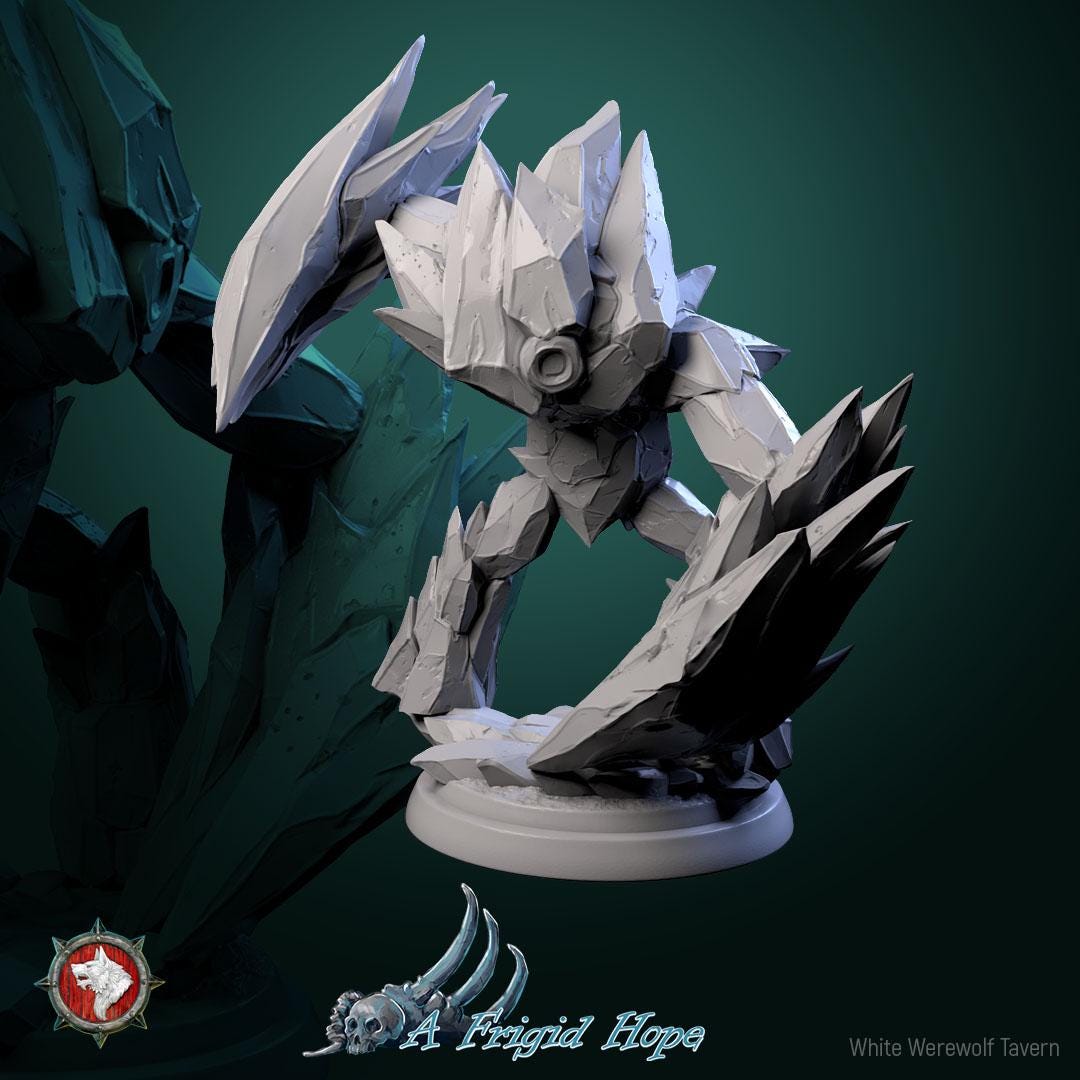 Crysalith Guardians from "A Frigid Hope" by White Werewolf Tavern Miniatures