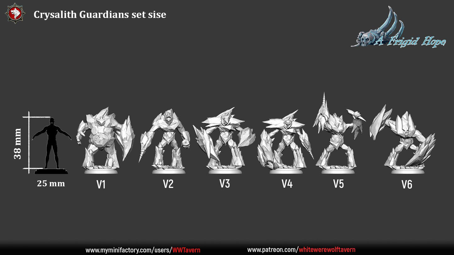 Crysalith Guardians from "A Frigid Hope" by White Werewolf Tavern Miniatures