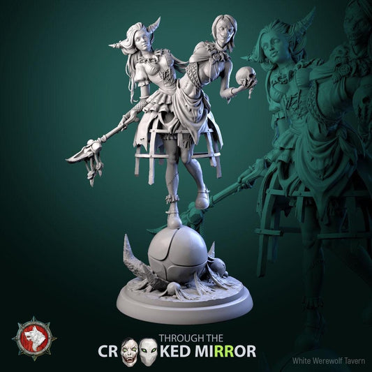 The Gorebound Twins from "Through the Crooked Mirror" by White Werewolf Tavern Miniatures