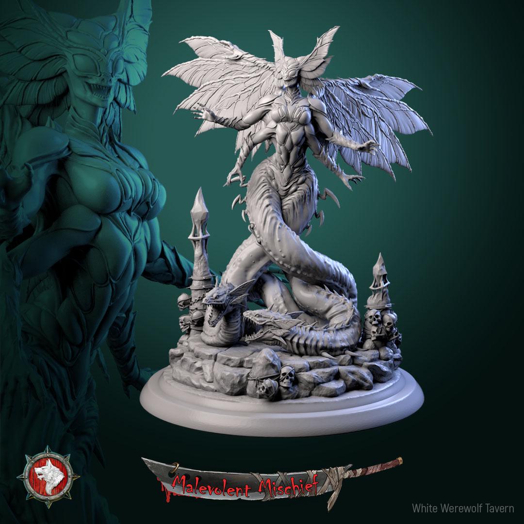 Seraphine the Dreadmother from "Malevolent Mischief" by White Werewolf Tavern Miniatures