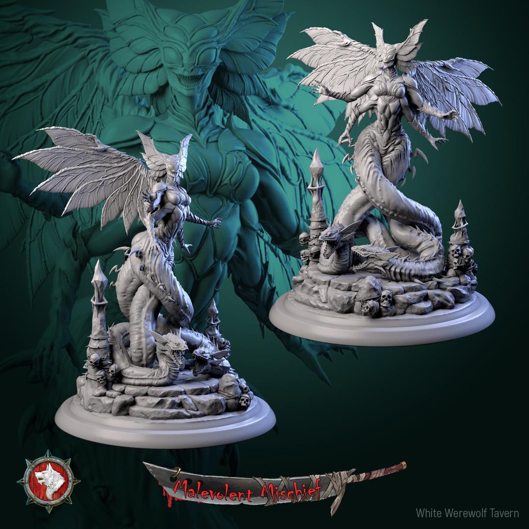 Seraphine the Dreadmother from "Malevolent Mischief" by White Werewolf Tavern Miniatures