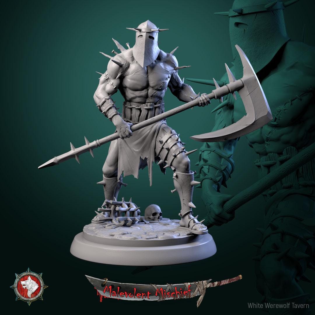 The Skull Breakers from "Malevolent Mischief" by White Werewolf Tavern Miniatures