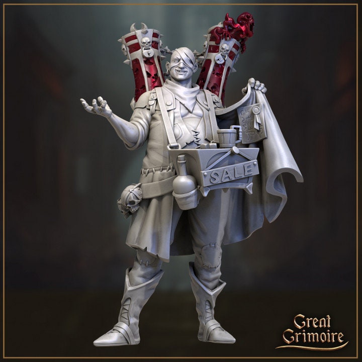 Soul Gambler from "Merchants of the Mystic Market" by Great Grimoire Miniatures