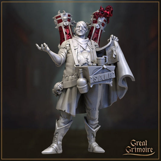 Soul Gambler from "Merchants of the Mystic Market" by Great Grimoire Miniatures