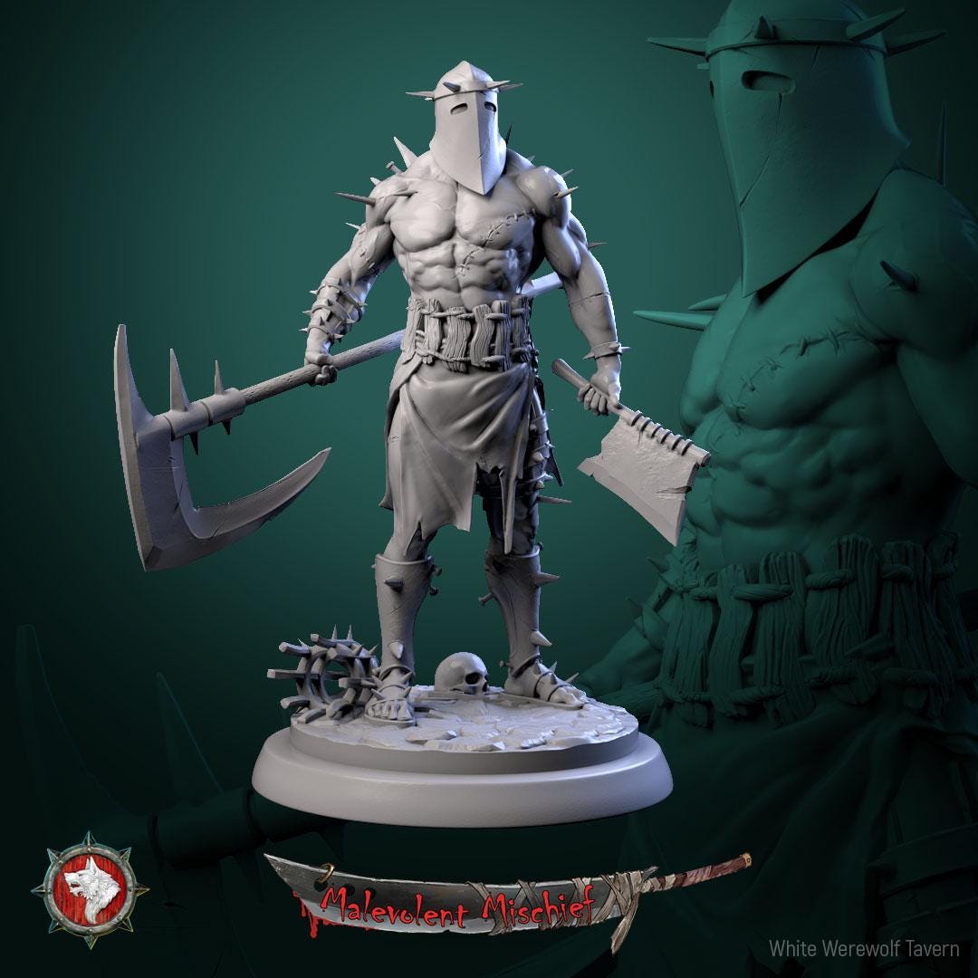 The Skull Breakers from "Malevolent Mischief" by White Werewolf Tavern Miniatures