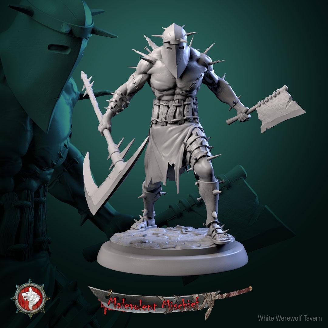 The Skull Breakers from "Malevolent Mischief" by White Werewolf Tavern Miniatures