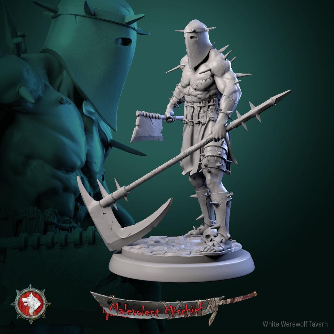 The Skull Breakers from "Malevolent Mischief" by White Werewolf Tavern Miniatures