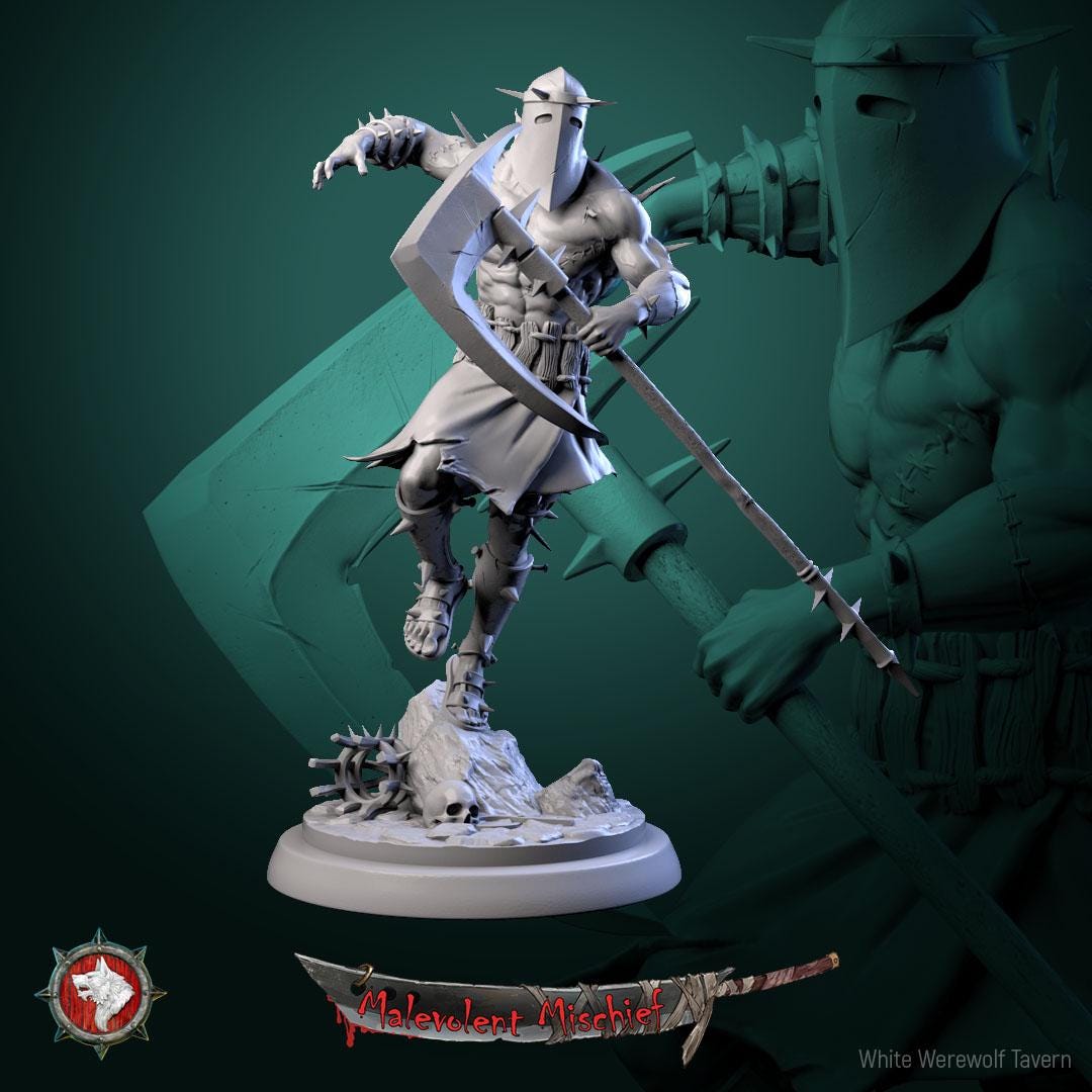 The Skull Breakers from "Malevolent Mischief" by White Werewolf Tavern Miniatures