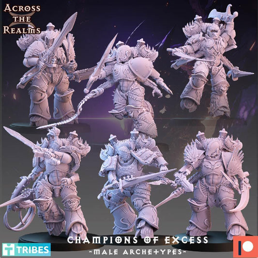 Champions of Excess - Male Archetypes Legionaries of Excess by Across the Realms Miniatures