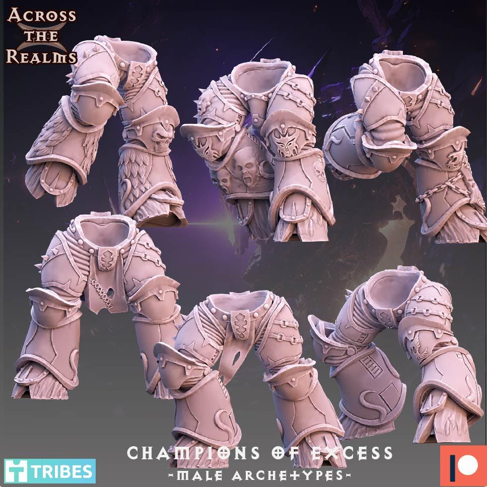 Champions of Excess - Male Archetypes Legionaries of Excess by Across the Realms Miniatures