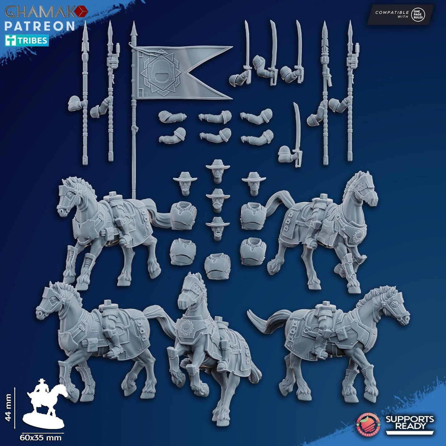 Freedom Guard Cavalry by Ghamak Miniatures