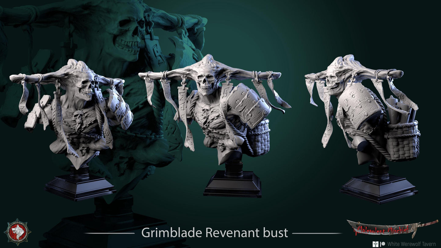 Grimblade Revenant from "Malevolent Mischief" by White Werewolf Tavern Miniatures