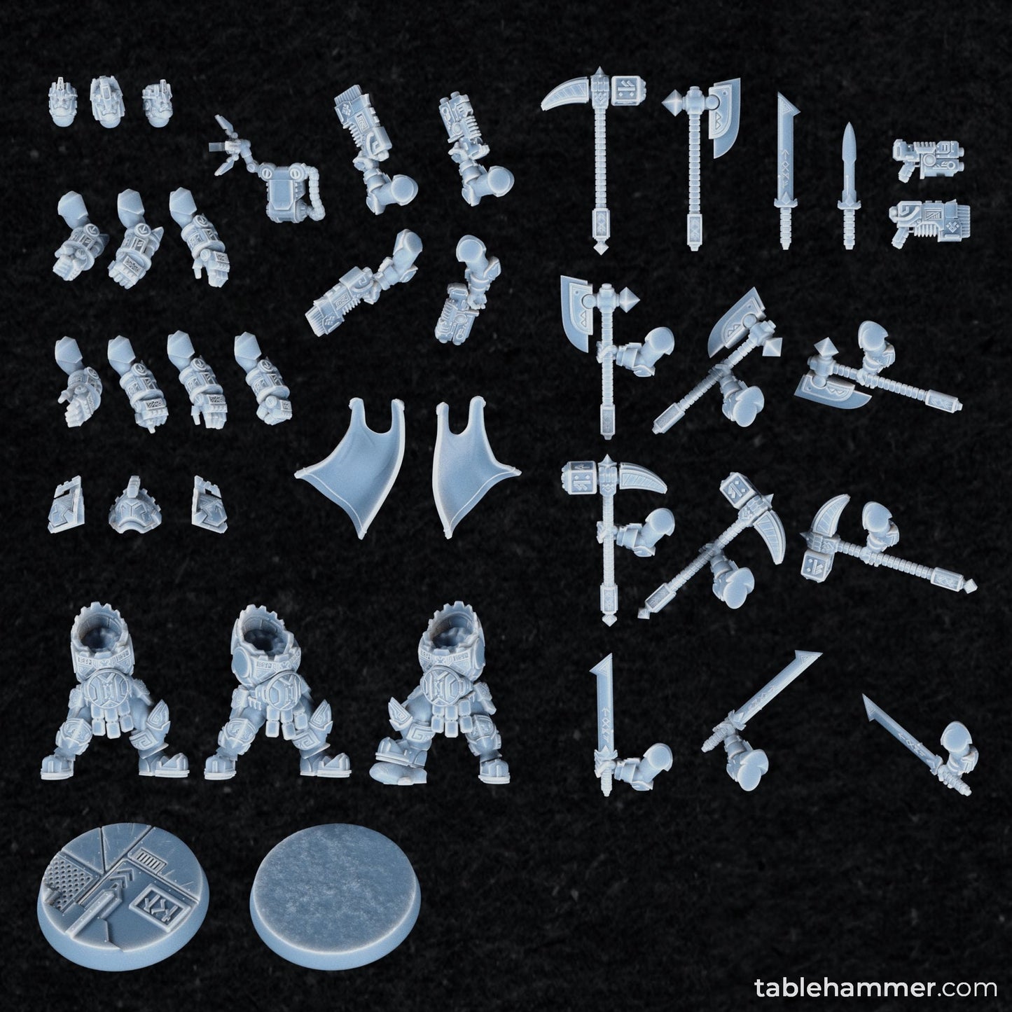Space Dwarf King by Tablehammer Miniatures