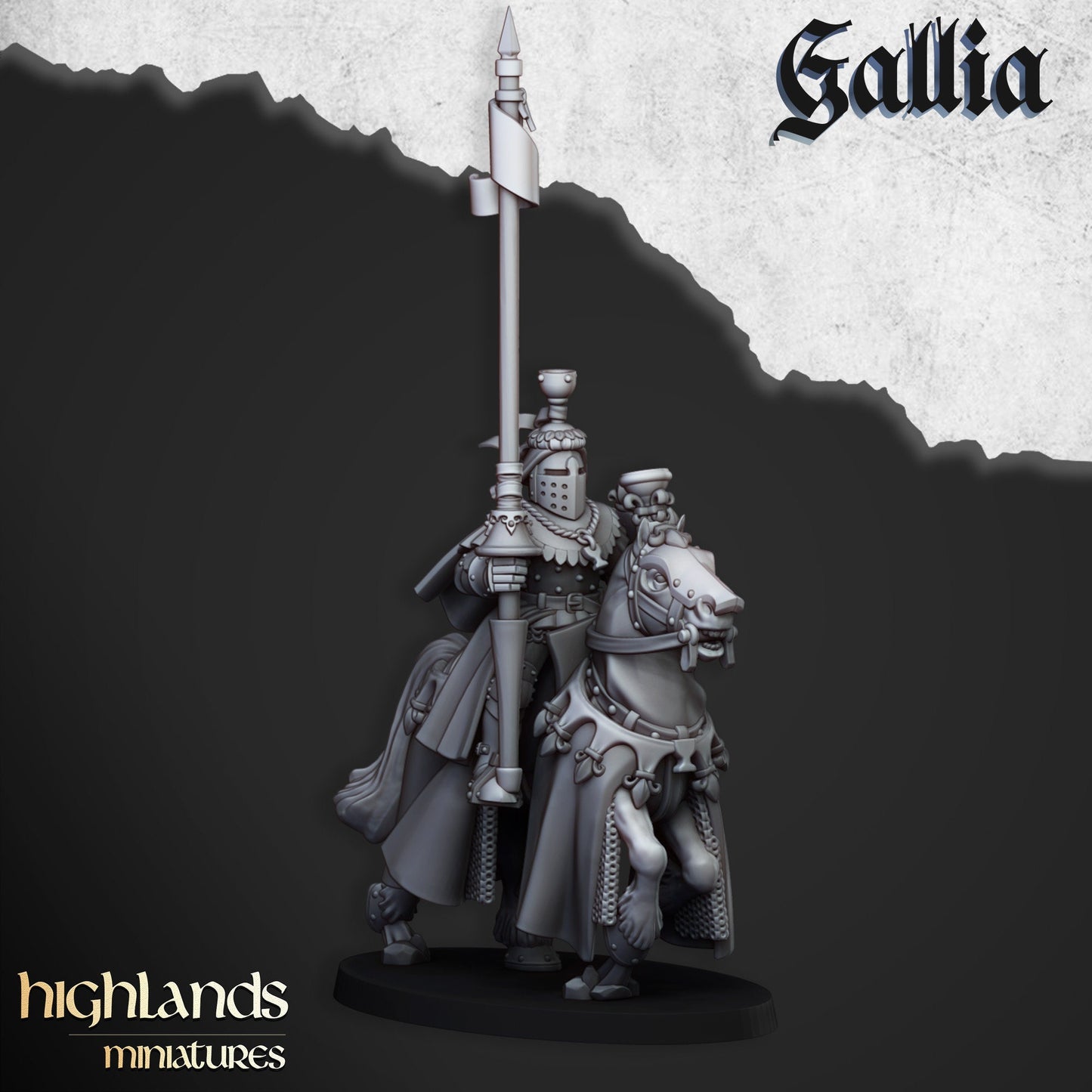 Royal Knight Unit of Gallia  by Highland Miniatures