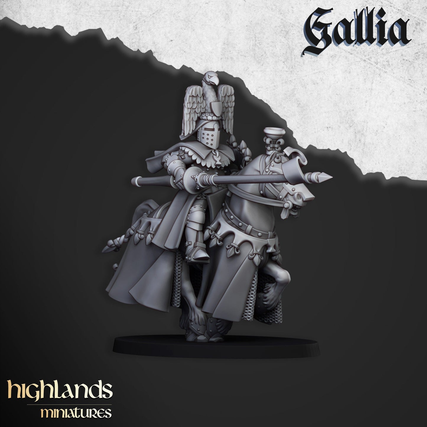 Royal Knight Unit of Gallia  by Highland Miniatures