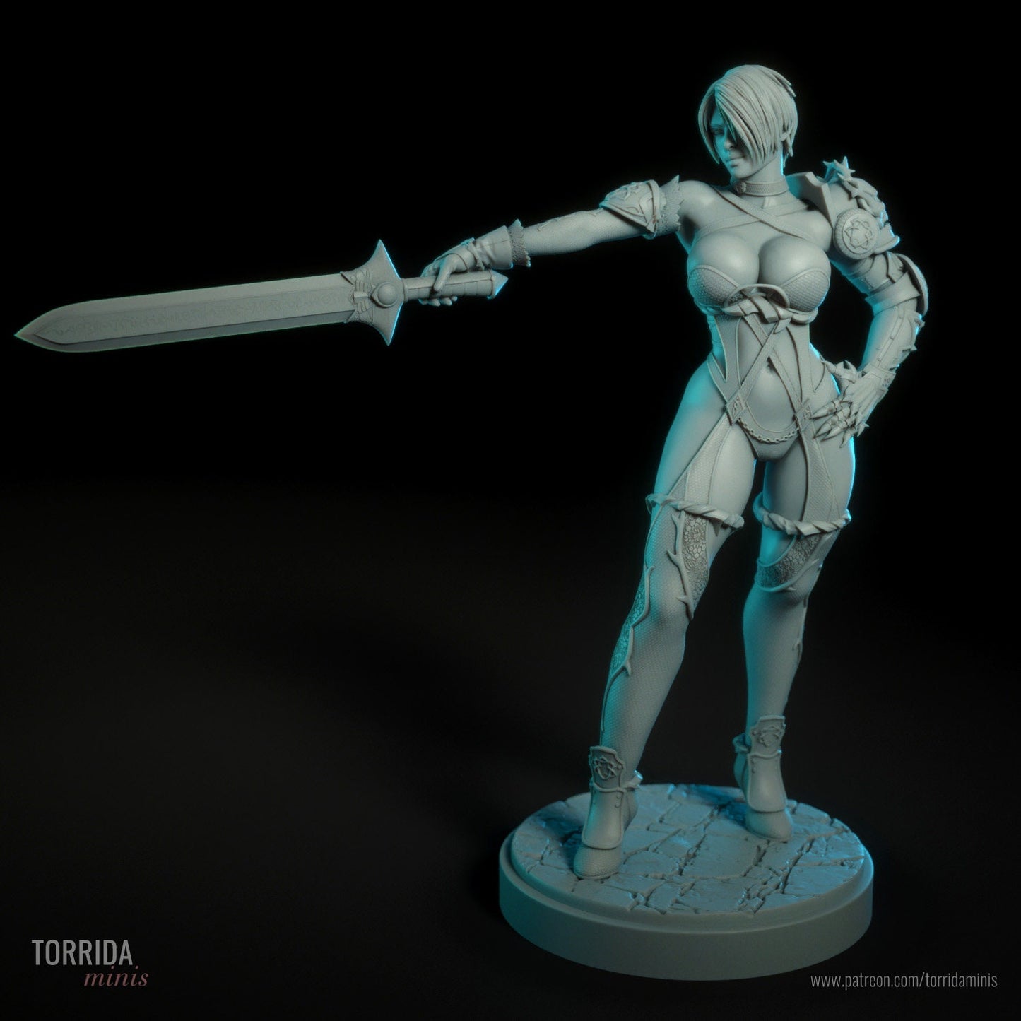 Ivy Soul Fighter Statue Model Kit by Torrida Minis