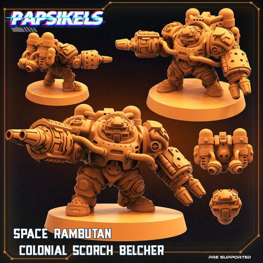 Dwarf Colonist Scorchers in Exosuits by Papsikels Miniatures