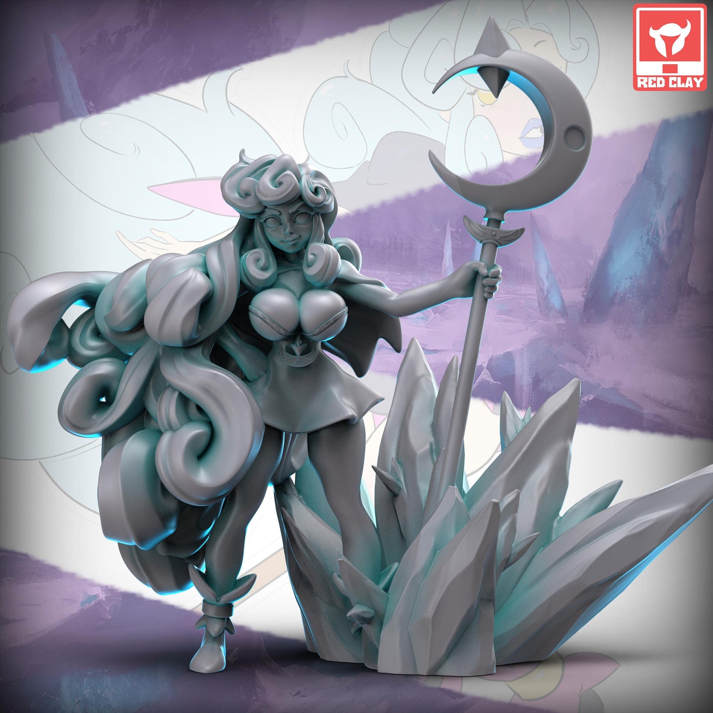 Ikari the Ice Witch by Red Clay Collectibles Miniatures