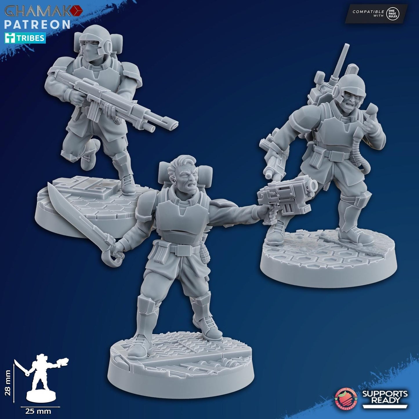 Freedom Guard Assault Team by Ghamak Miniatures