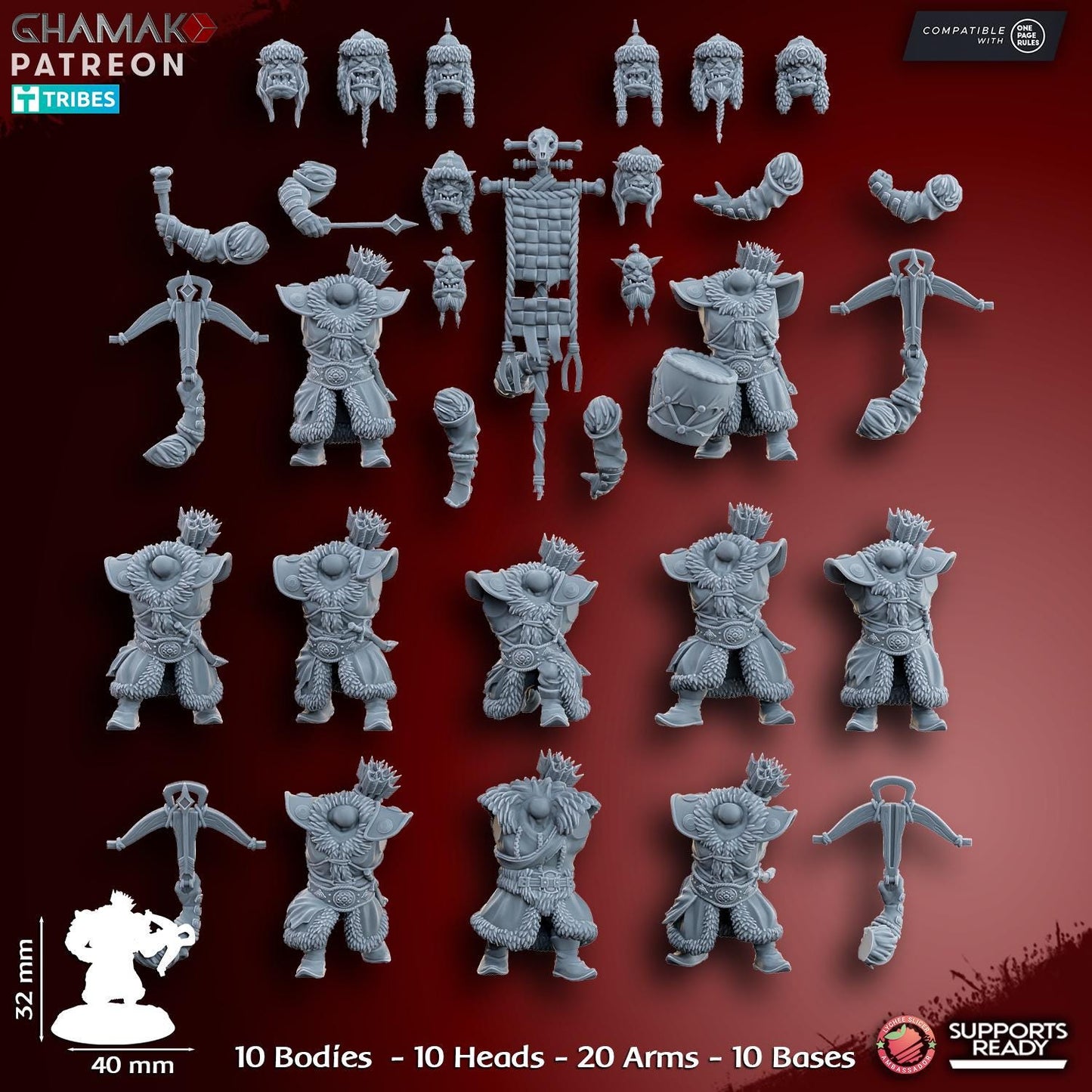Orc Arbans with crossbow by Ghamak Miniatures