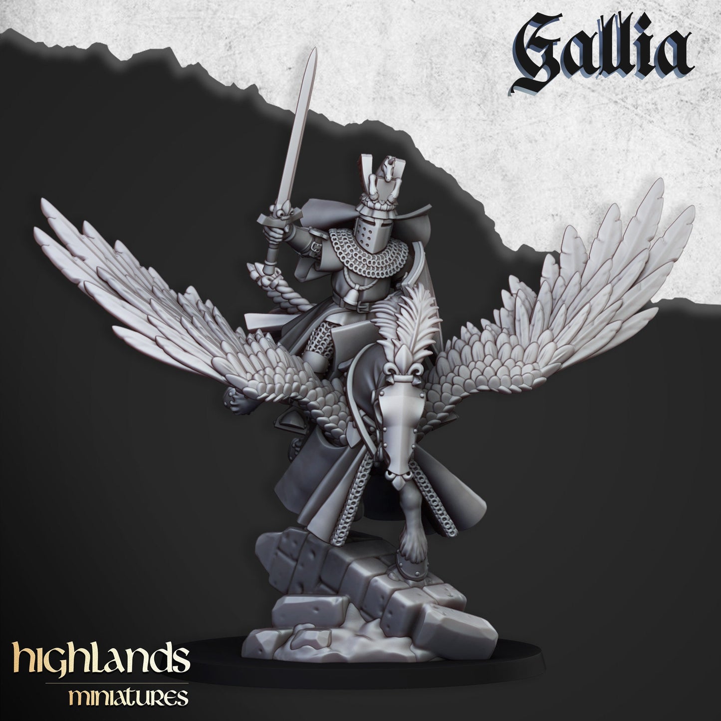 Pegasus Knight Unit of Gallia  by Highland Miniatures