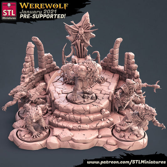 Werewolf Set by STL Miniatures
