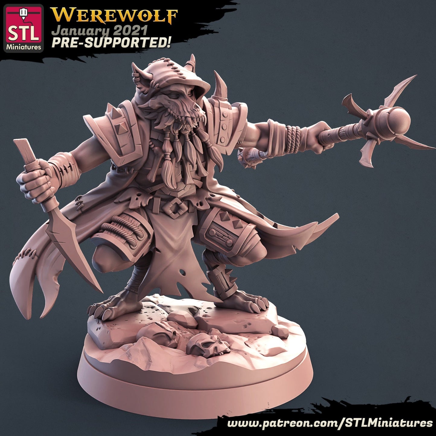 Werewolf Set by STL Miniatures