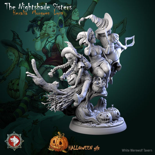 The Nightshade Sisters from Halloween by White Werewolf Tavern Miniatures