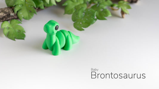 Baby Brontosaurus 3D Printed Fidget Toy by  Zou3D