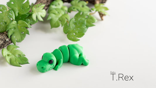 Baby T-rex 3D Printed Fidget Toy by  Zou3D