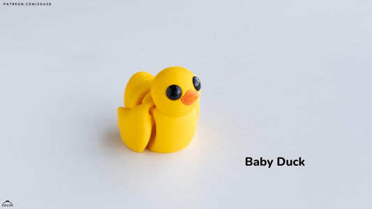 Baby Duck 3D Printed Fidget Toy by  Zou3D