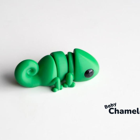Baby Chameleon 3D Printed Fidget Toy by  Zou3D
