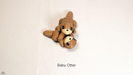 Baby Otter 3D Printed Fidget Toy by  Zou3D