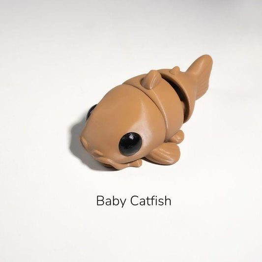 Baby Catfish 3D Printed Fidget Toy by  Zou3D