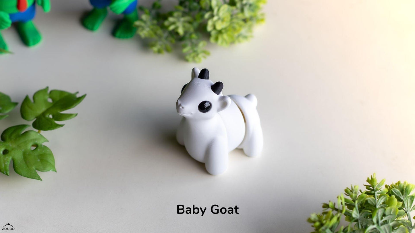 Baby Goat 3D Printed Fidget Toy by  Zou3D