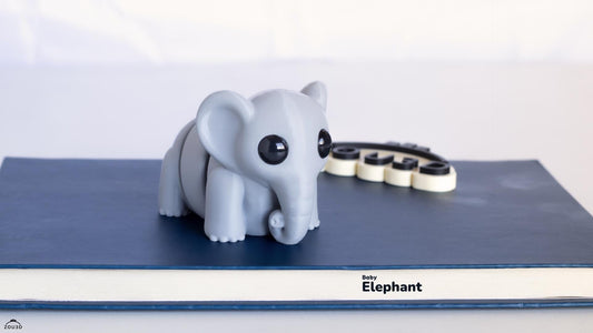 Baby Elephant 3D Printed Fidget Toy by  Zou3D