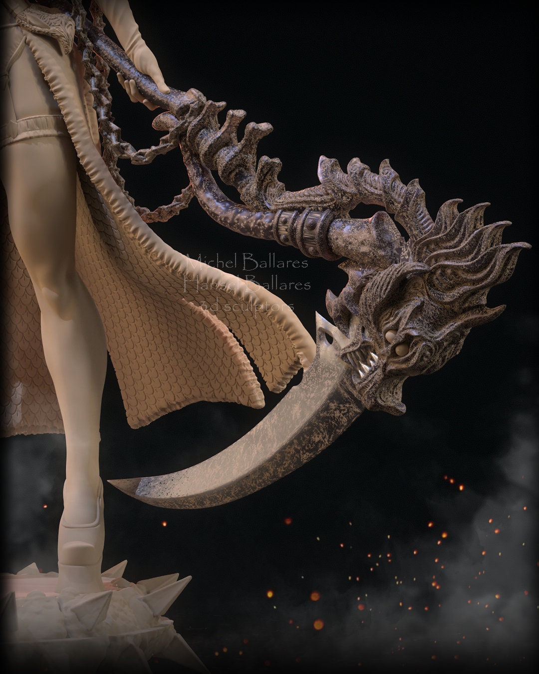 Dark Elf Statue Model Kit by Creative Geek MB