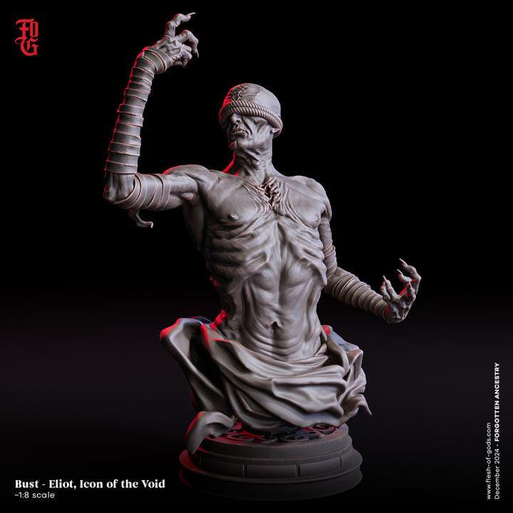 Eliot, Icon of the Void from "Forgotten Ancestry" by Flesh of Gods Miniatures