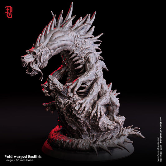 Void-Warped Basilisk from "Forgotten Ancestry" by Flesh of Gods Miniatures