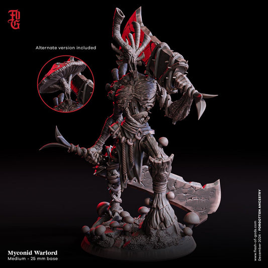Myconid Warlord from "Forgotten Ancestry" by Flesh of Gods Miniatures